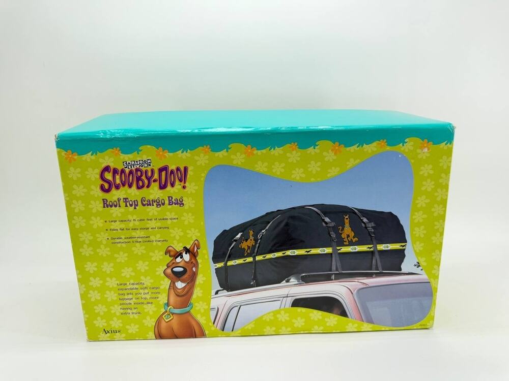 Axius Scooby-Doo Roof Top Cargo Bag 15 Cu Ft Black New Open Box 4.30 lb